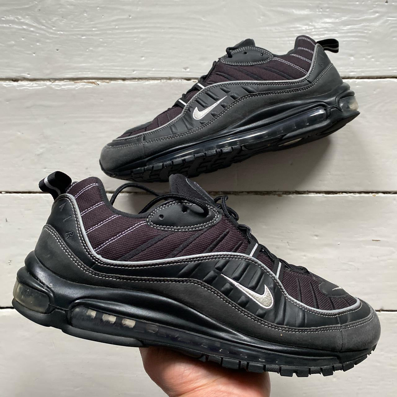 Nike Air Max 98 Black and White (UK 12)