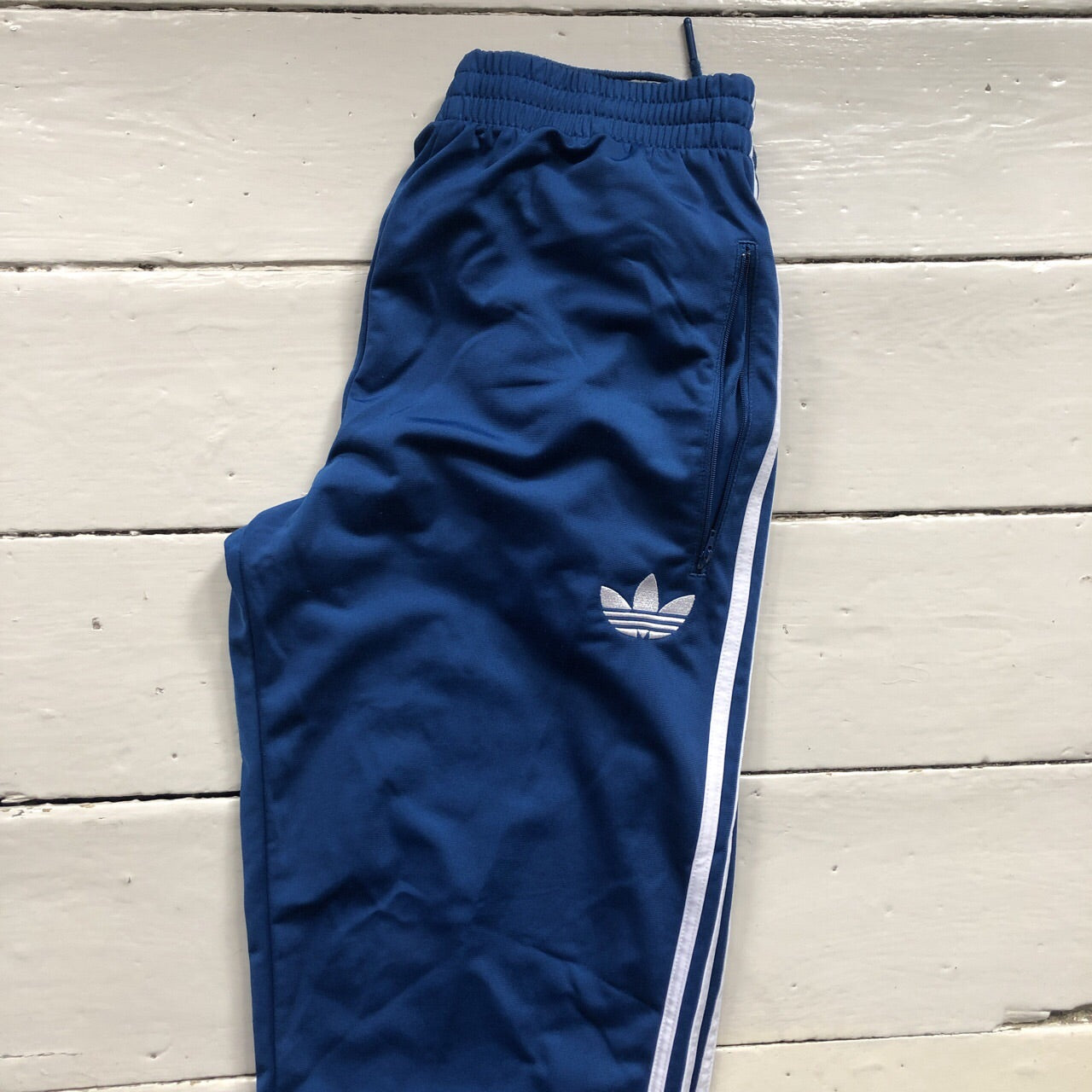 Adidas Originals Blue Track Bottoms (Large)