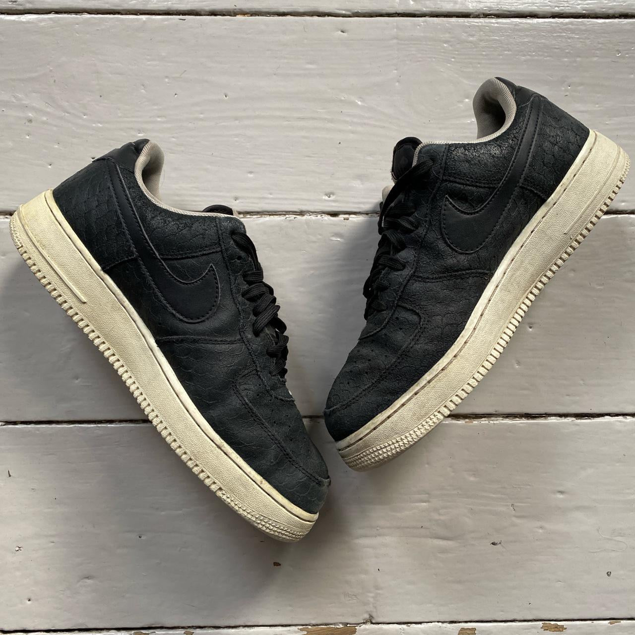 Nike Air Force 1 Black and White (UK 8)