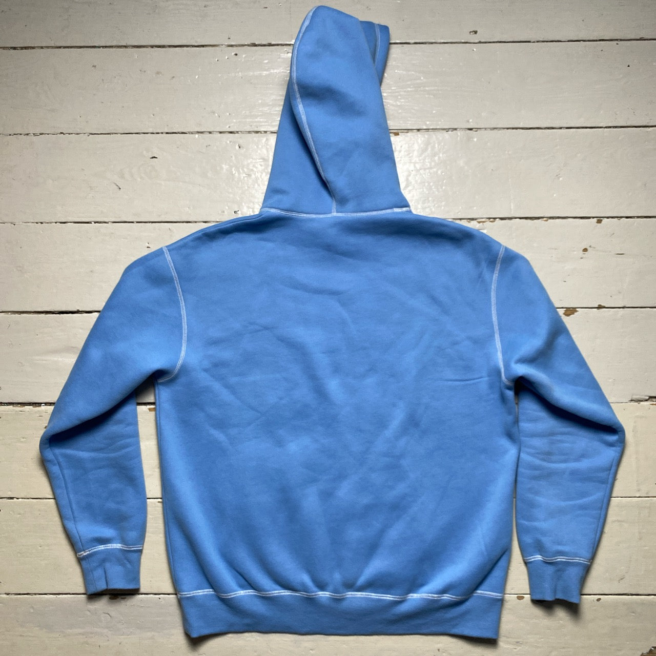 Wear Garson Graffiti Contrast Stitch Baby Blue Hoodie