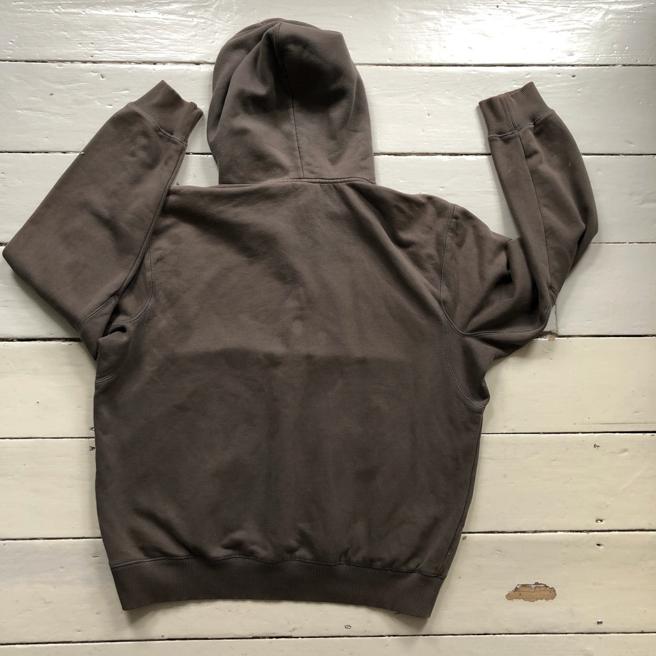 Nike Brown Small Tick Hoodie (XLarge)