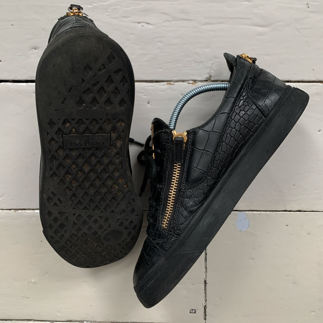 Giuseppe Zanotti Crocodile Scale Trainers (UK 7)