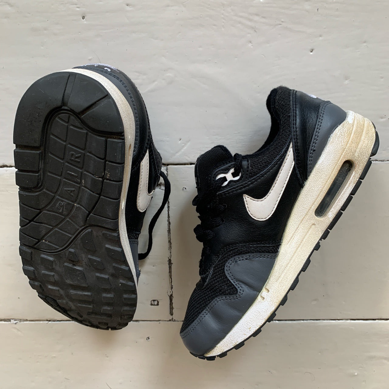 Nike Air Max 1 Black Grey (UK 3.5)