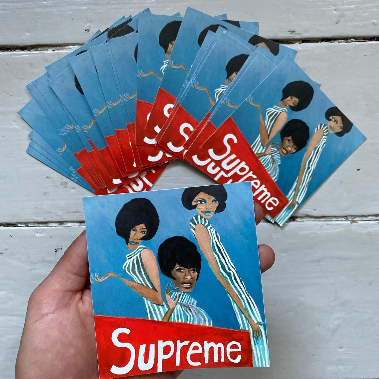 Supreme marvin gaye outlet sticker