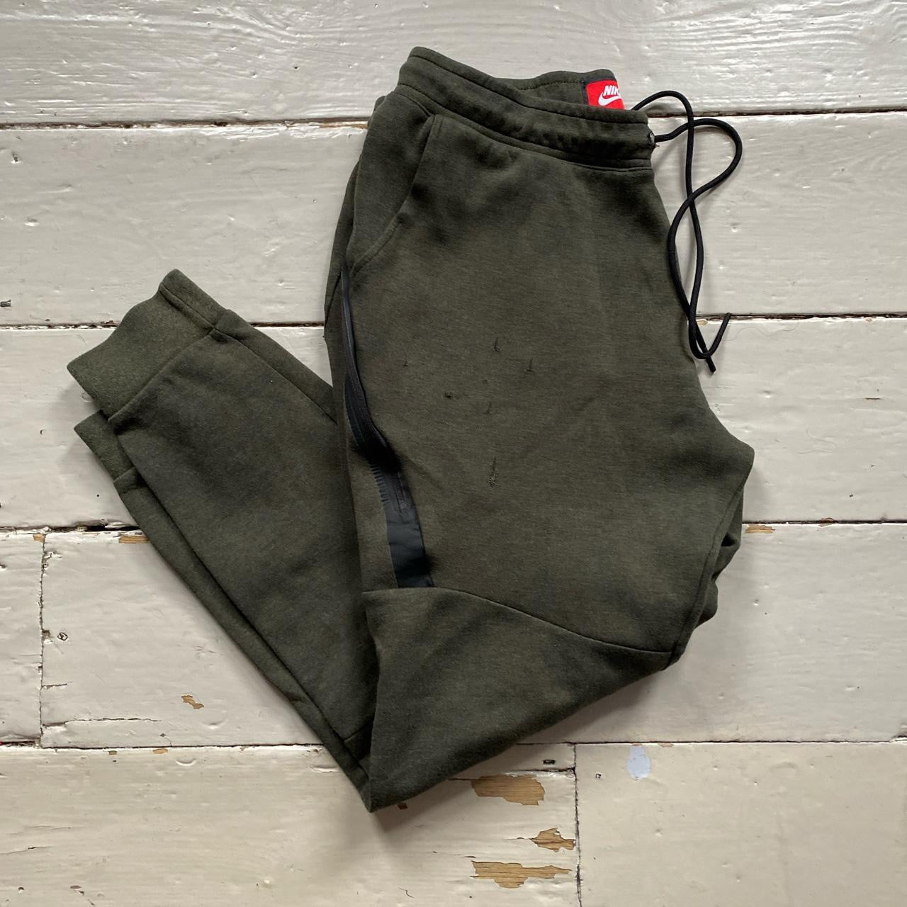 Nike Tech Fleece Khaki Bottoms (Medium)