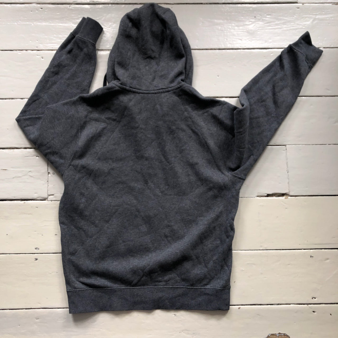 Nike Full Zip Grey Hoodie Swoosh (Medium)