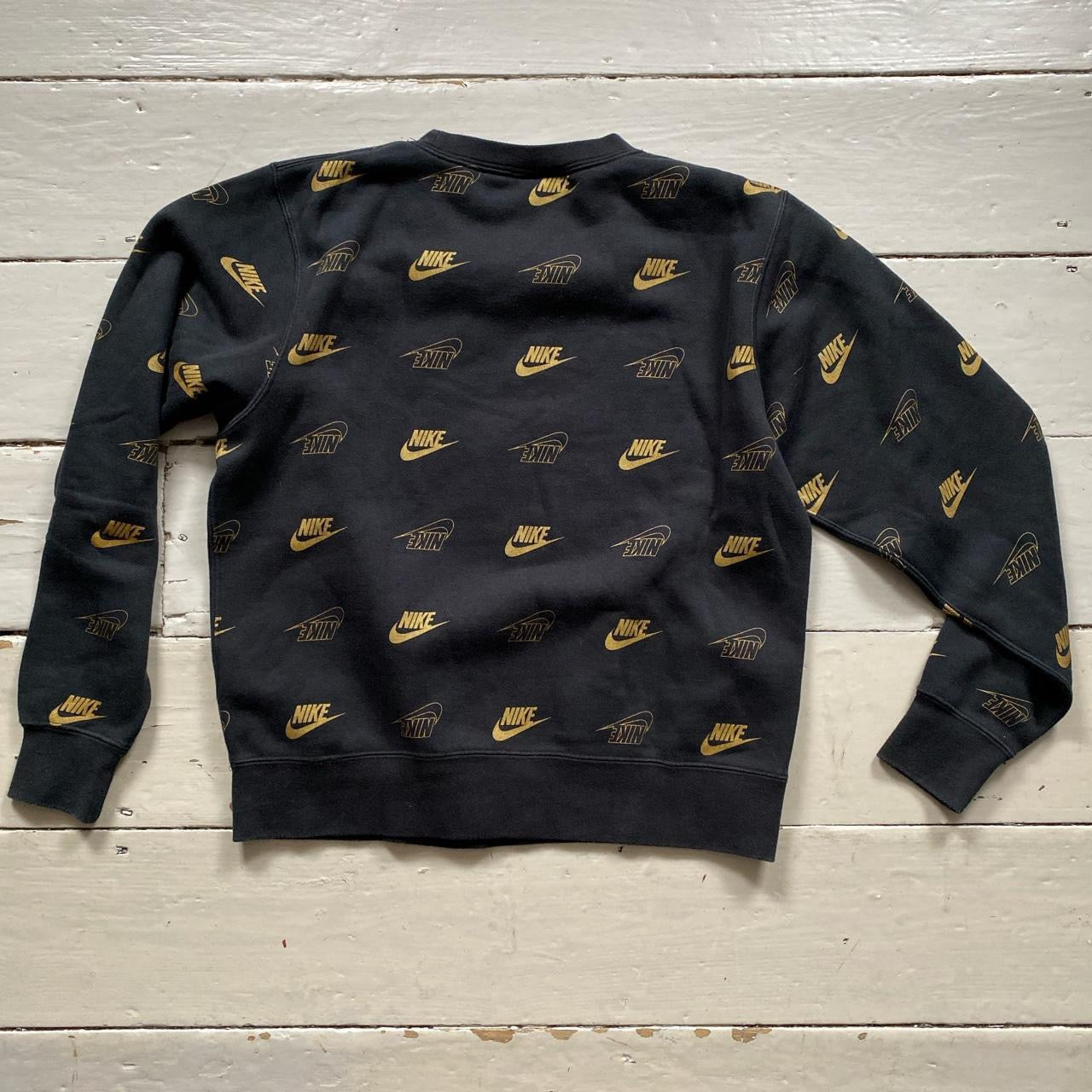 Nike Multi Swoosh Black Jumper (XS)