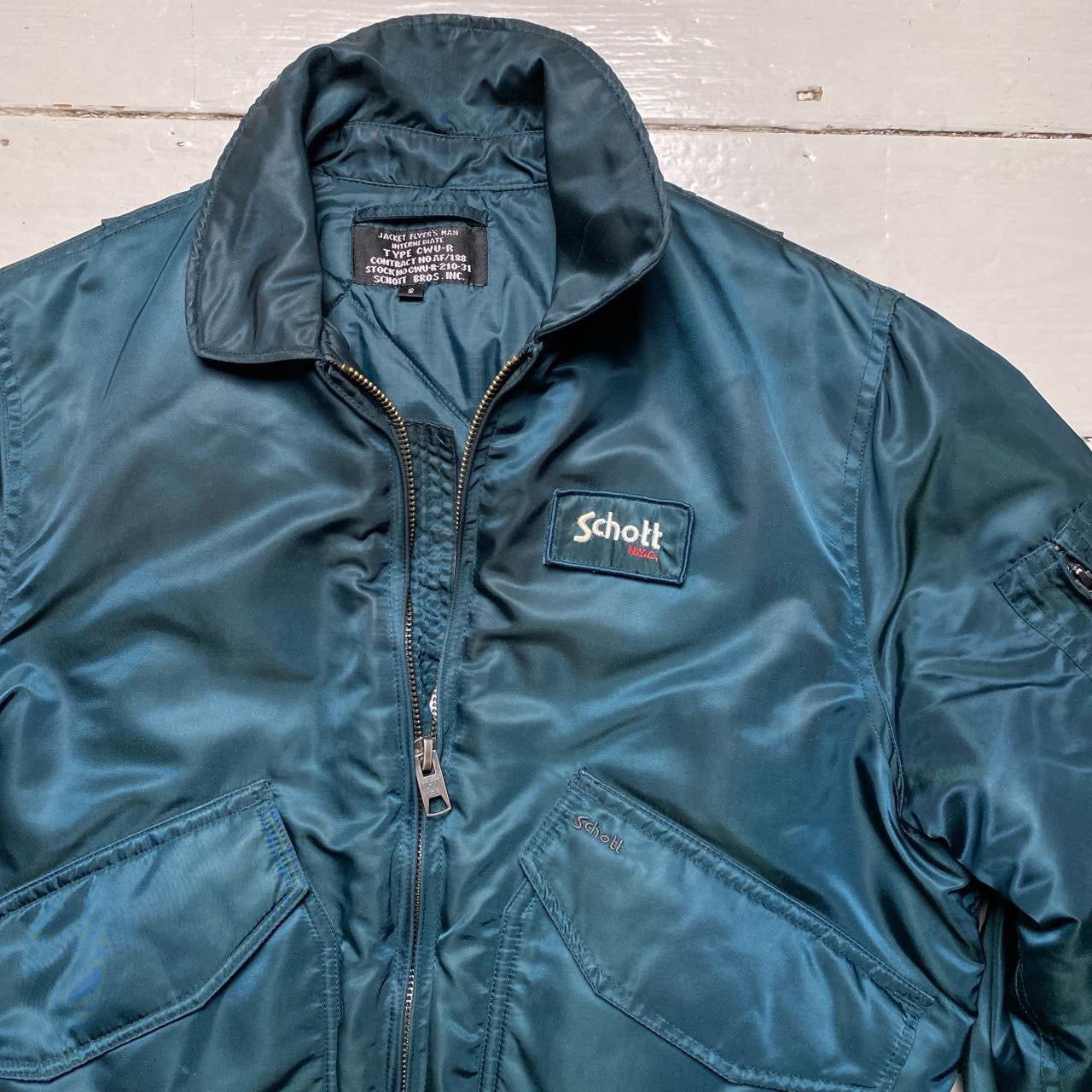 Schott USA Vintage 90βs Bomber Jacket (Small)