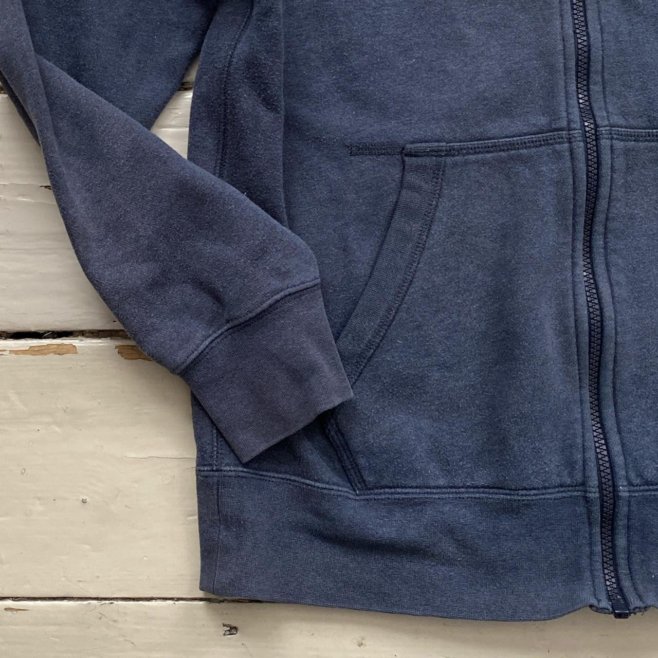 Nike Swoosh Navy Zip Jumper (Small)