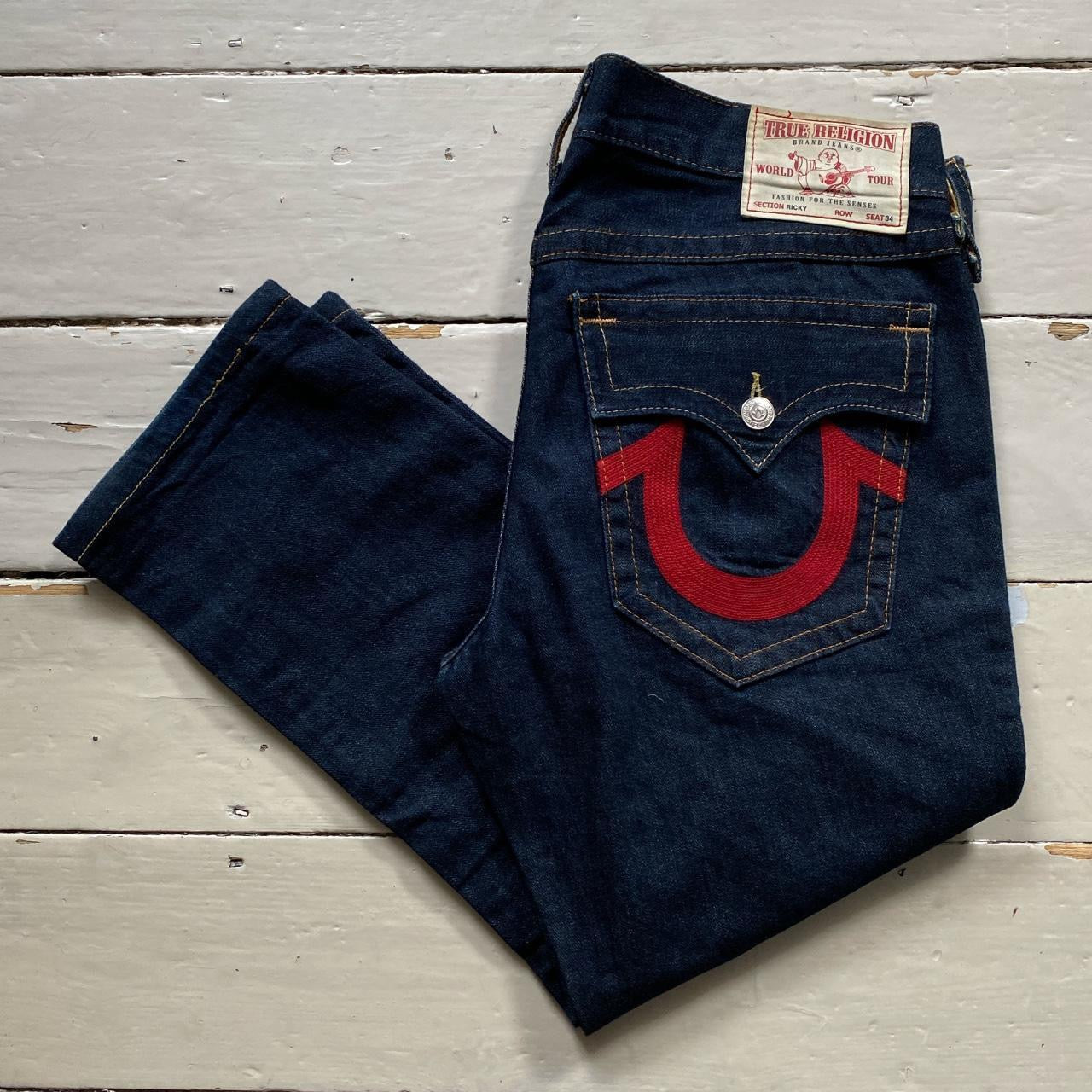 True Religion Ricky Big Red stitch Jeans (36/27)
