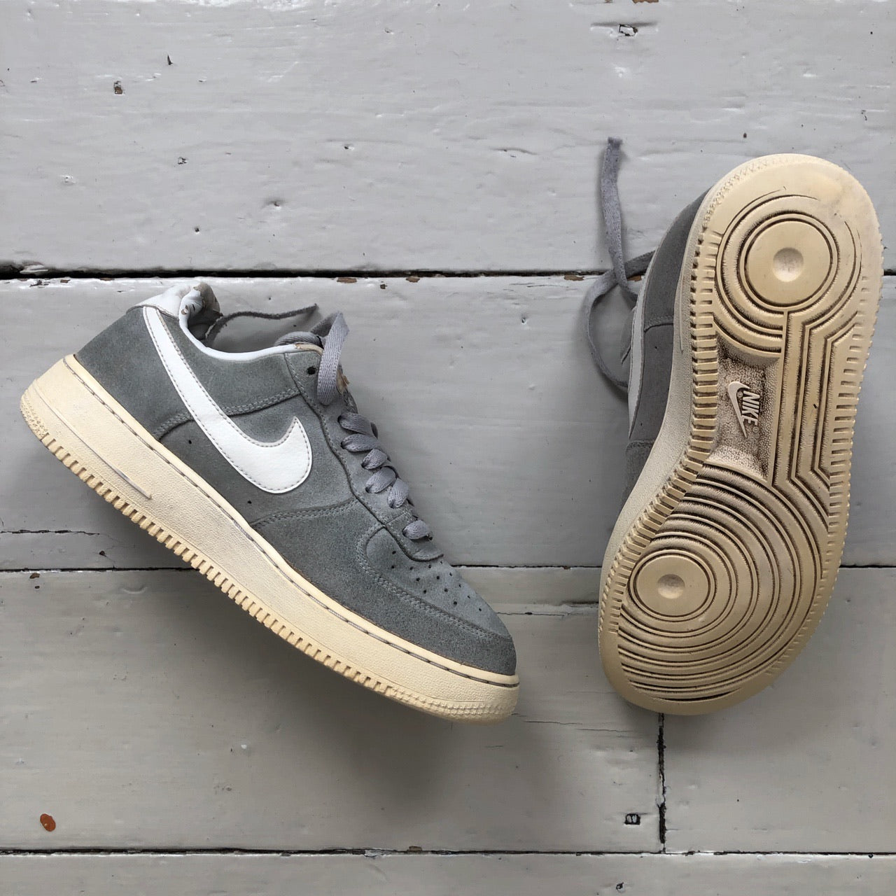Nike Air Force 1 Grey Suede (UK 7)
