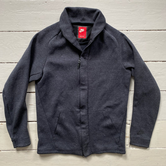 Nike Tech Fleece Grey Zip Jumper (Small)