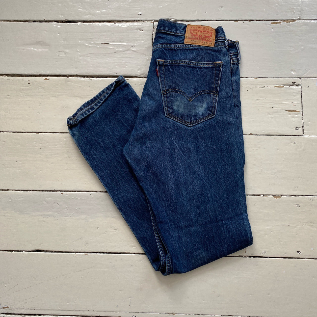 Levis 505 Stonewashed Jeans (34/31)