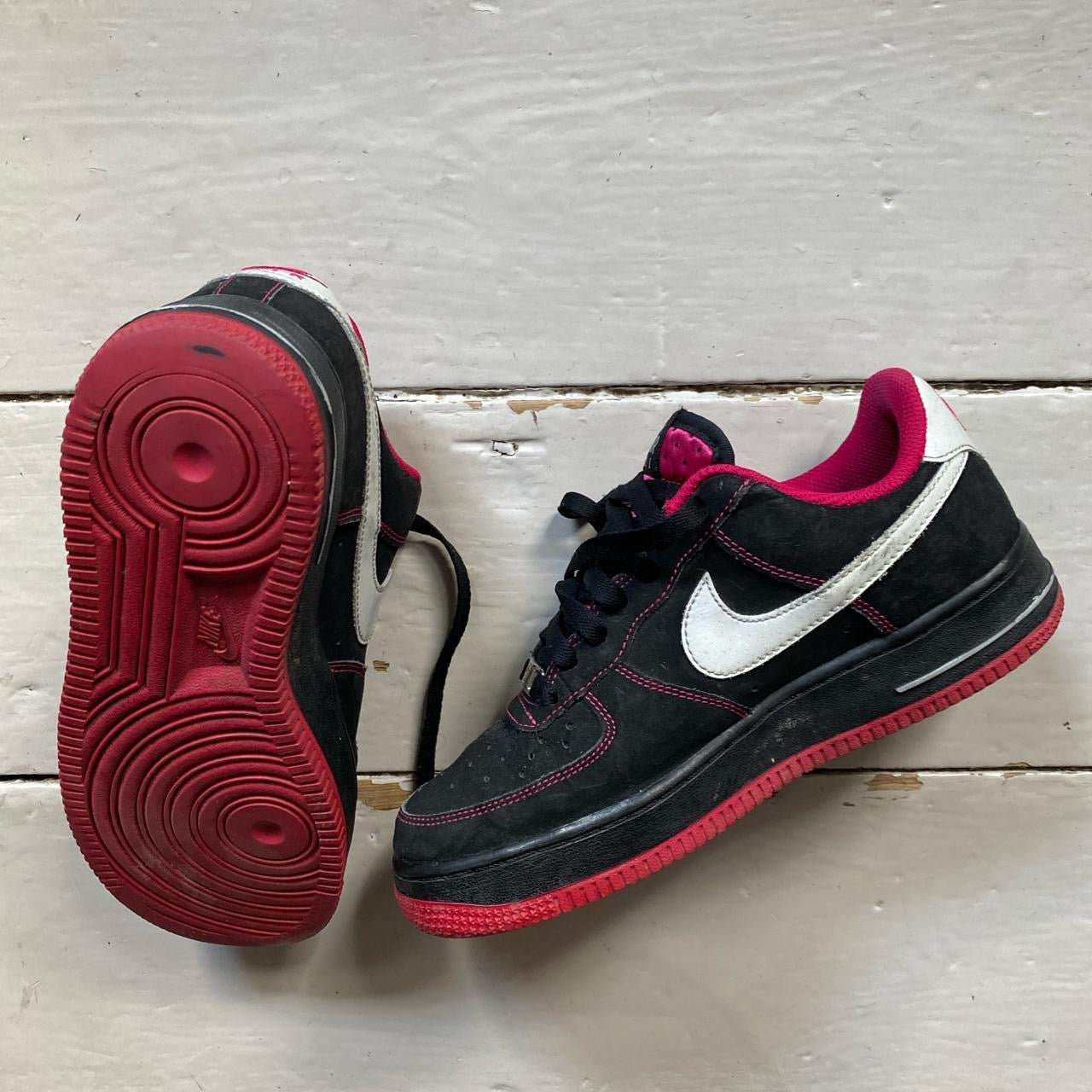 Nike Air Force 1 Black White Pink (UK 5)