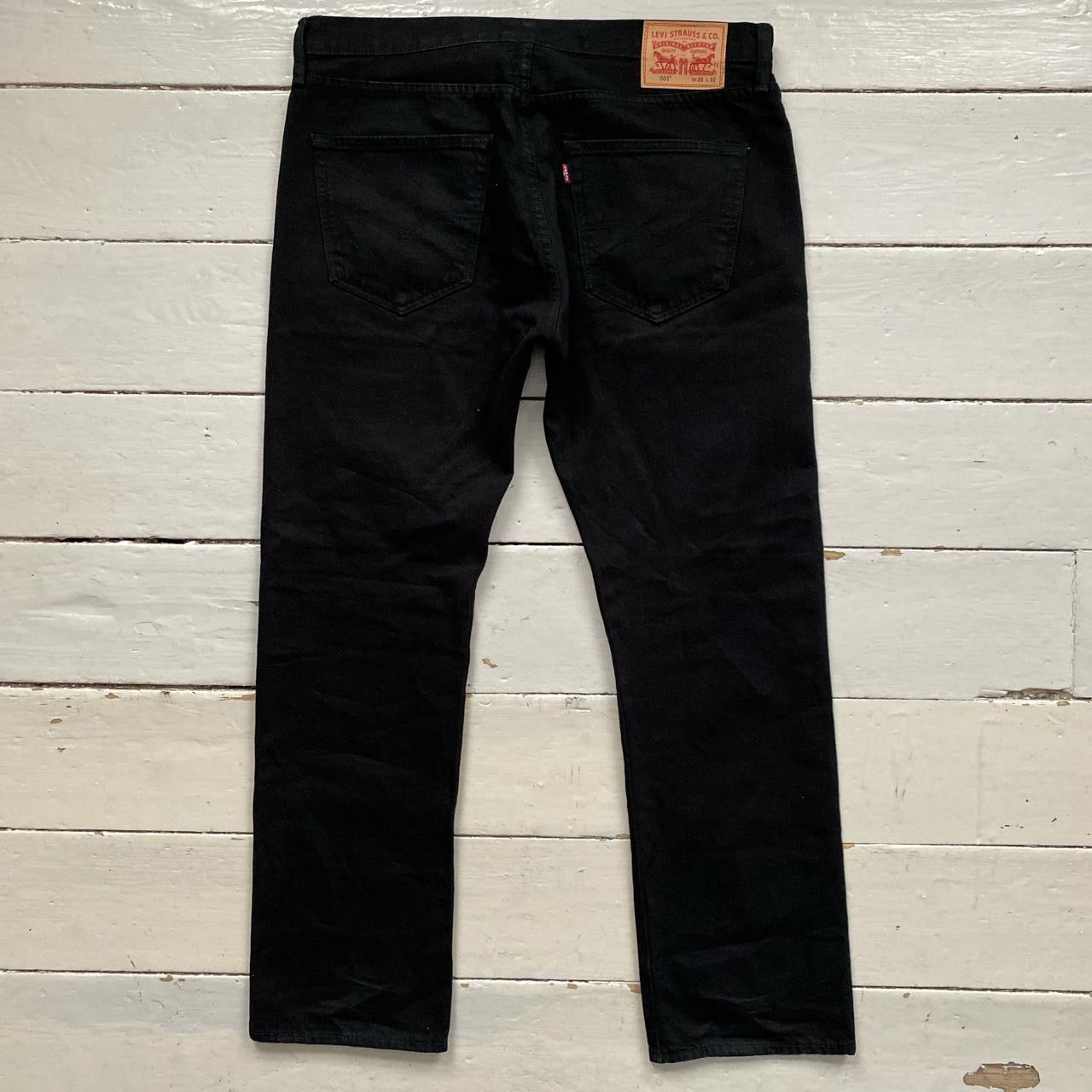 Levis 501 Black Jeans (36/32)