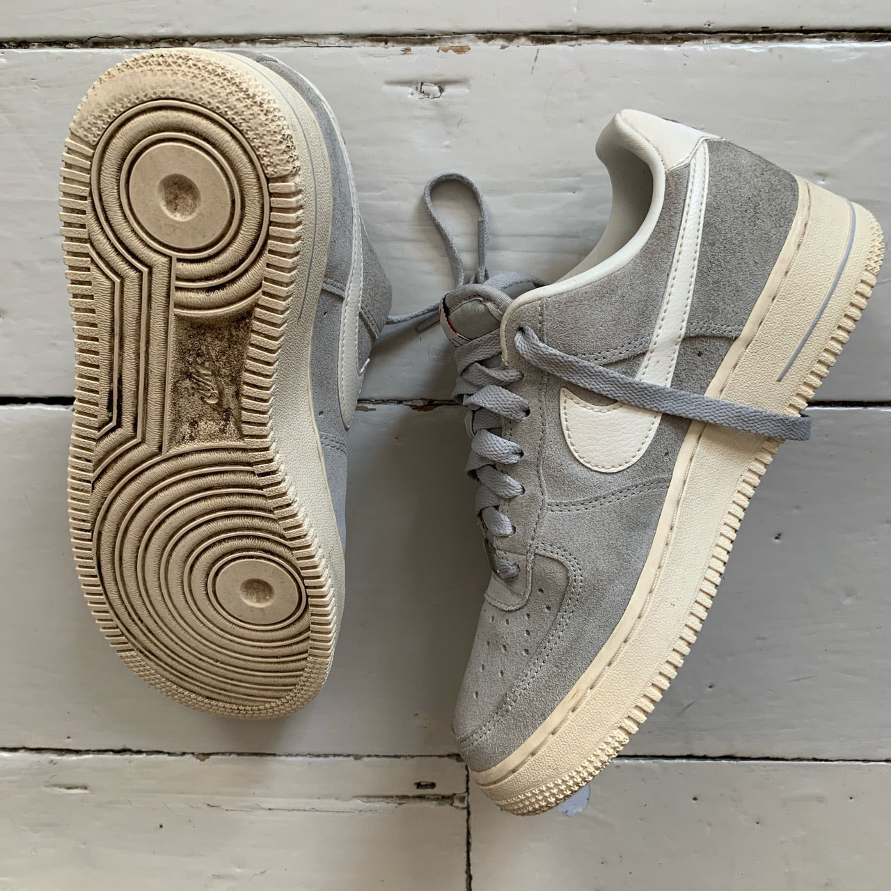 Nike Air Force 1 Grey Suede (UK 5.5)