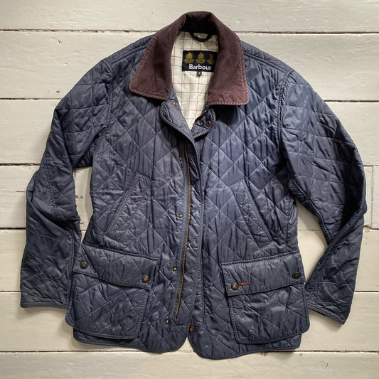 Barbour Quilted Navy Jacket (Medium)
