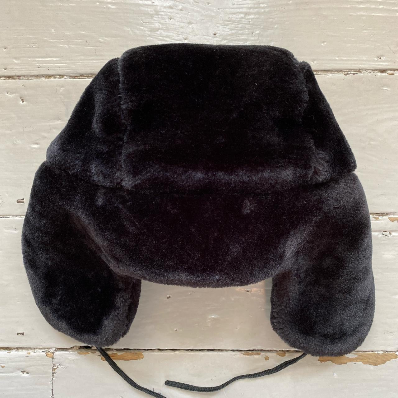 Russian Ushanka Hat Black