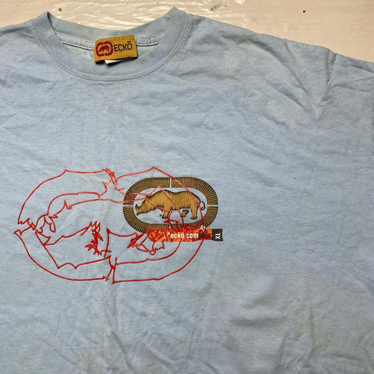 Ecko Vintage Blue T Shirt (XXXL)