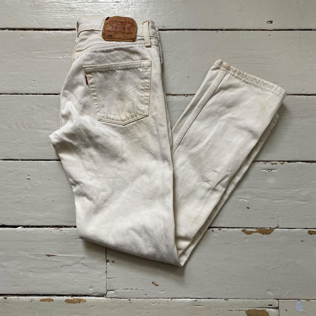 Levis 501 White Jeans (30/31)