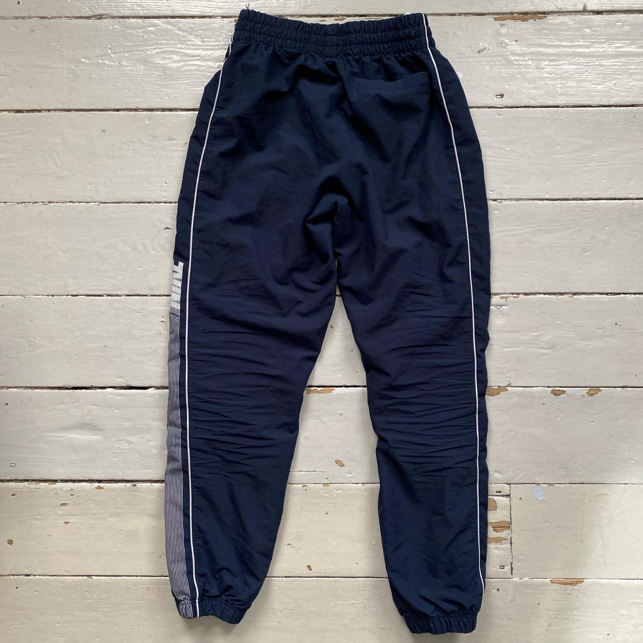 Nike Club Spellout Navy Shell Bottoms (Medium)