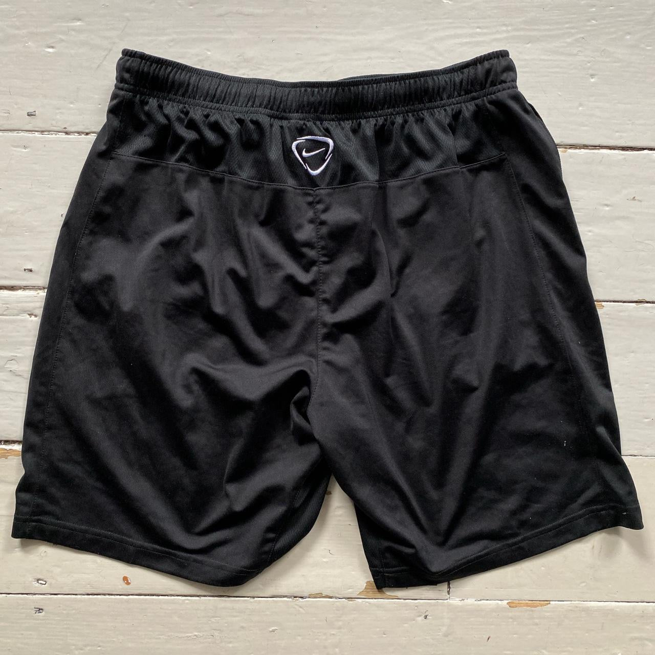 Nike Swoosh Black Shorts (Large)