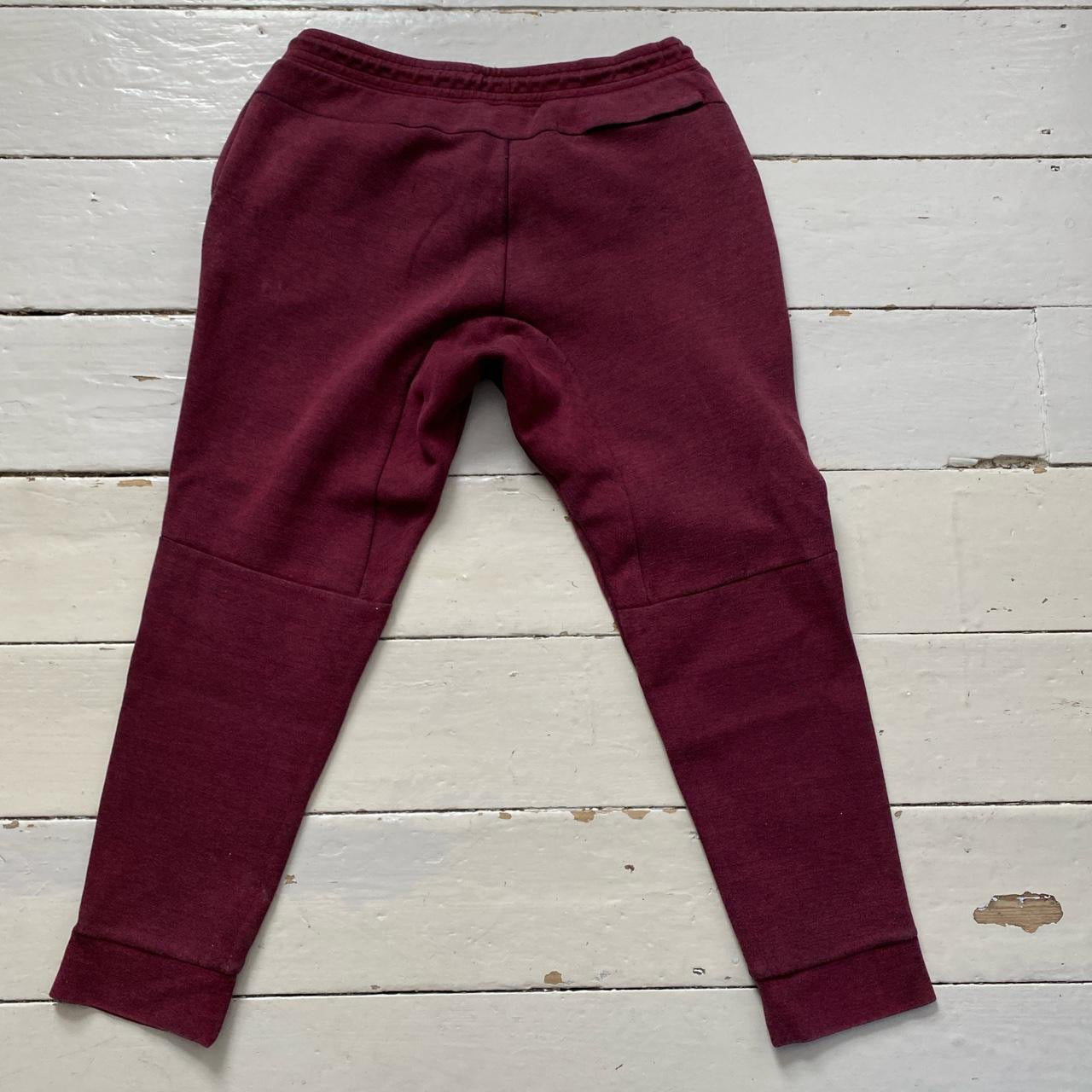 Nike Tech Fleece Burgundy Bottoms (XL)