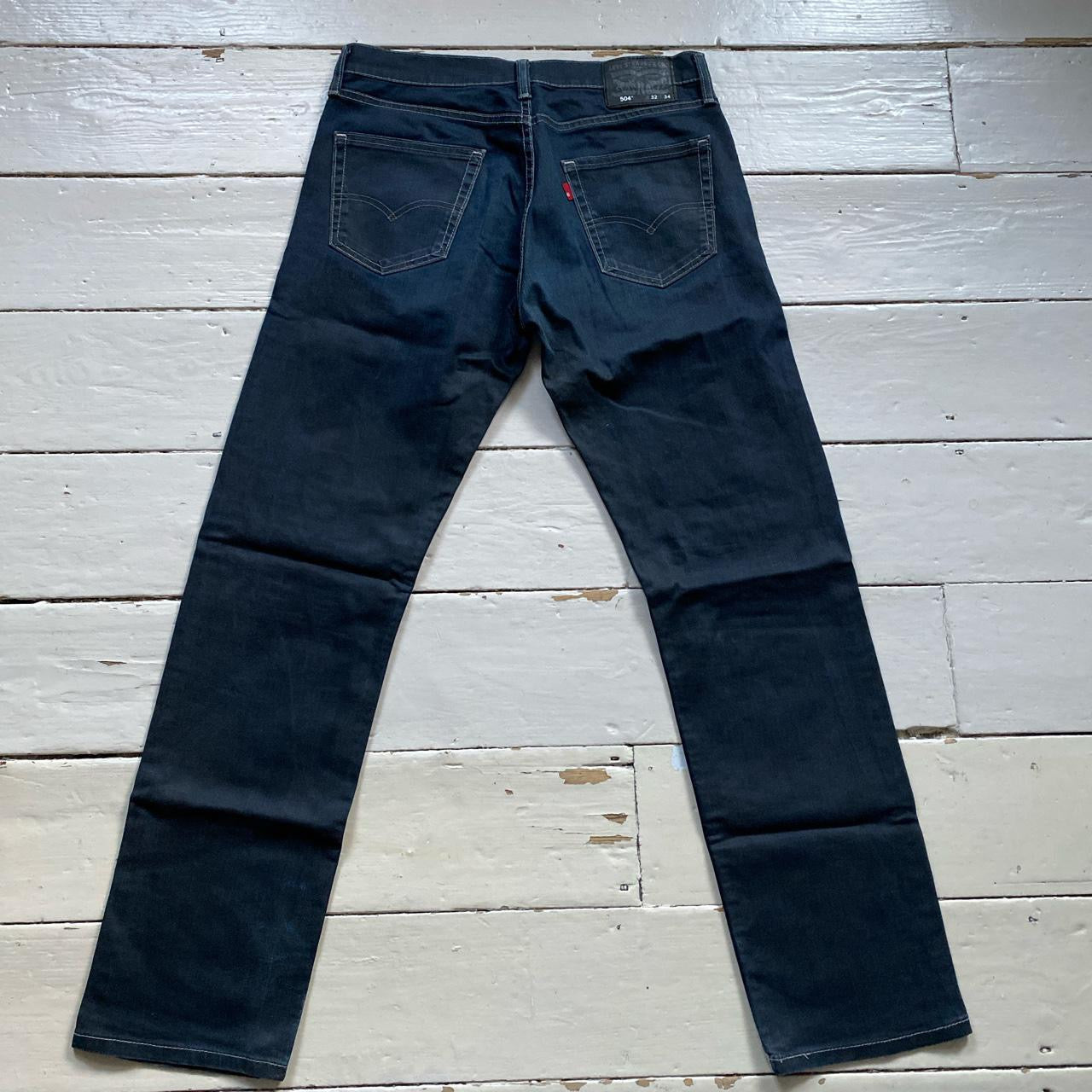 Levis 504 Dark Navy Jeans (32/32)