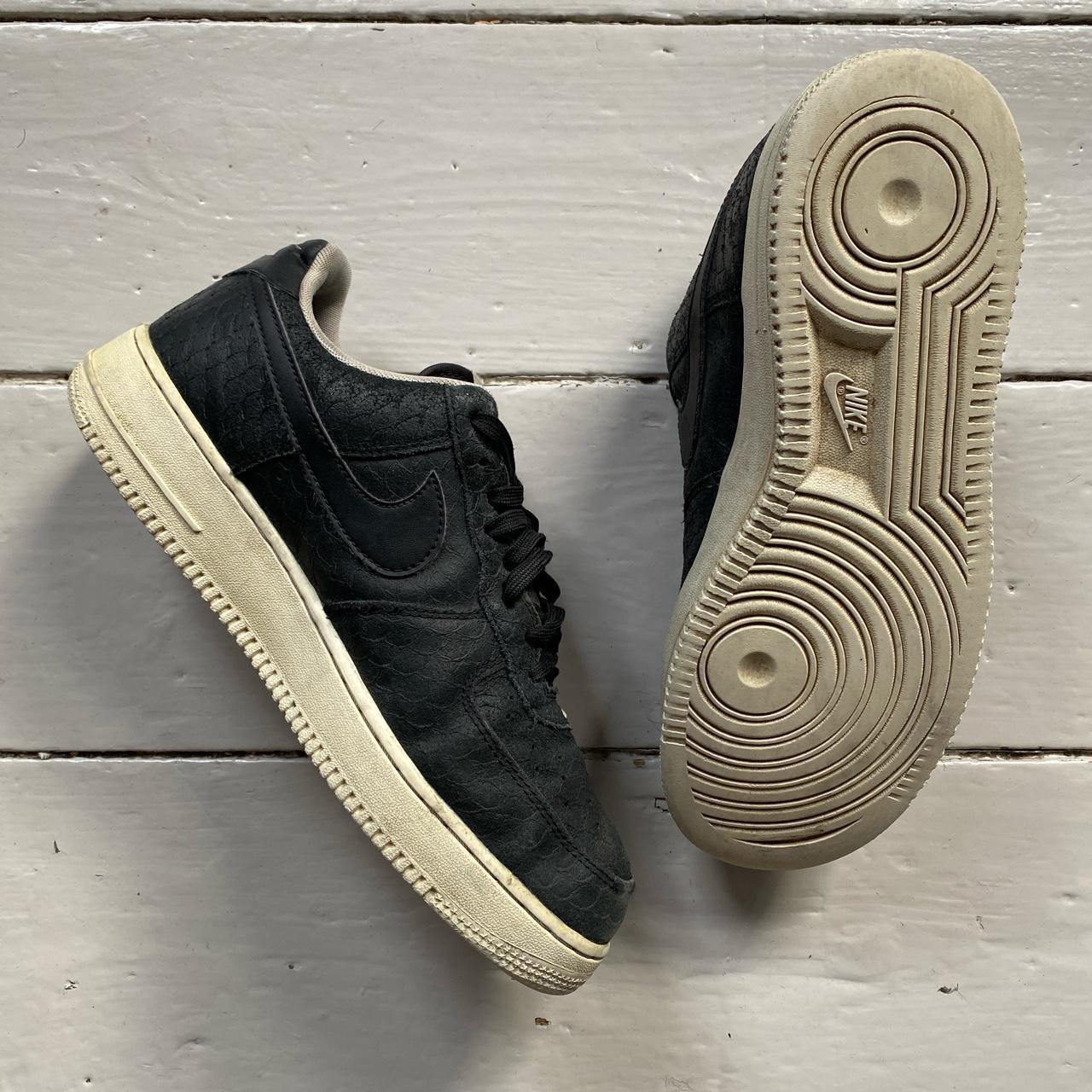 Nike Air Force 1 Black and White (UK 8)