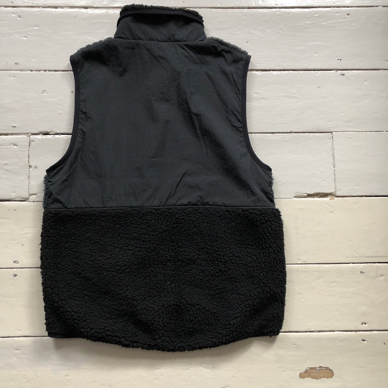 Nike Sherpa Gilet Black and Grey (Medium)