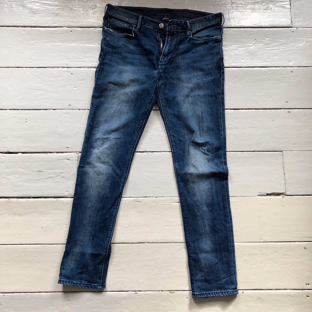 Armani Slim Fit Navy Jeans (32/32)
