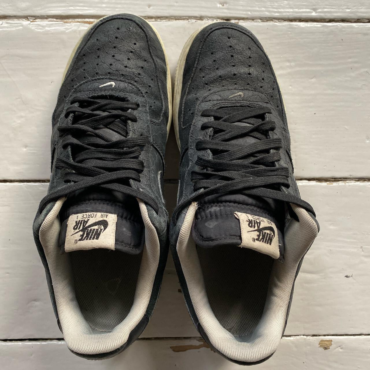 Nike Air Force 1 Black and White (UK 8)