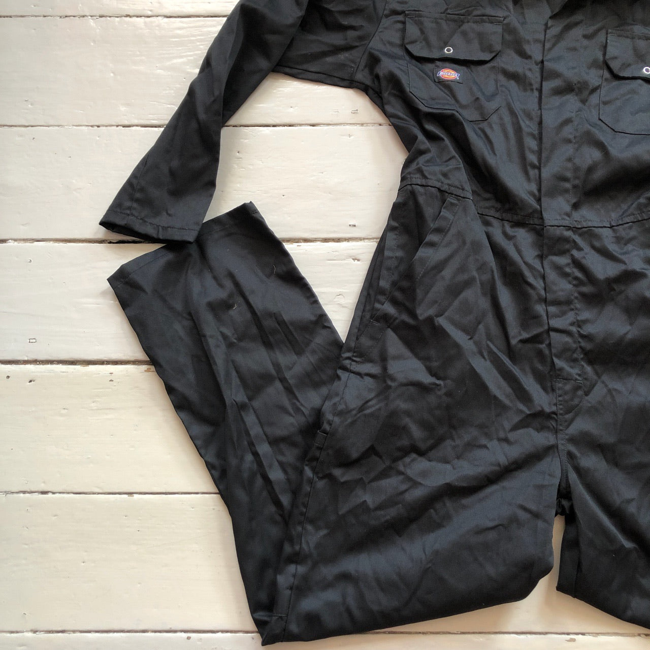 Dickies Black Jumpsuit Boiler Suit (Small)