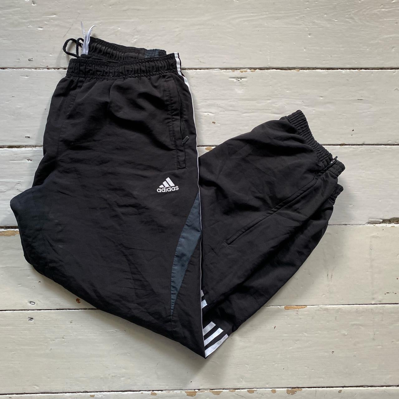 Adidas Black Shell Bottoms (Large)