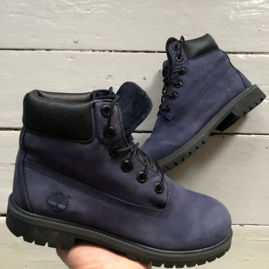Timberland Navy Suede Boots (UK 5)
