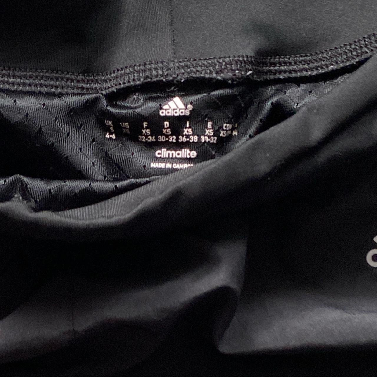 Adidas Black and Blue Shorts Womens (Small)