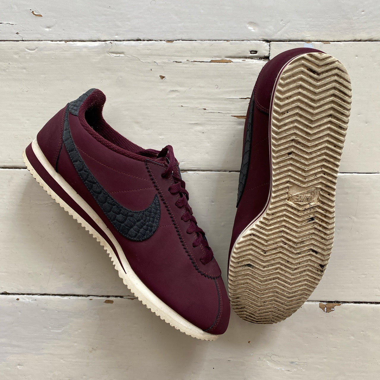 Nike Cortez Burgundy Trainers (UK 10)