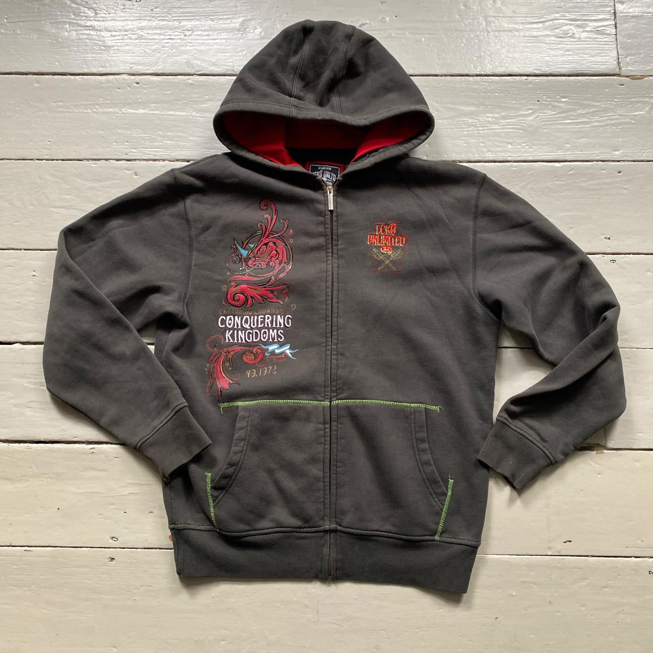 Ecko UNLTD Vintage Embroidery Hoodie (Medium)