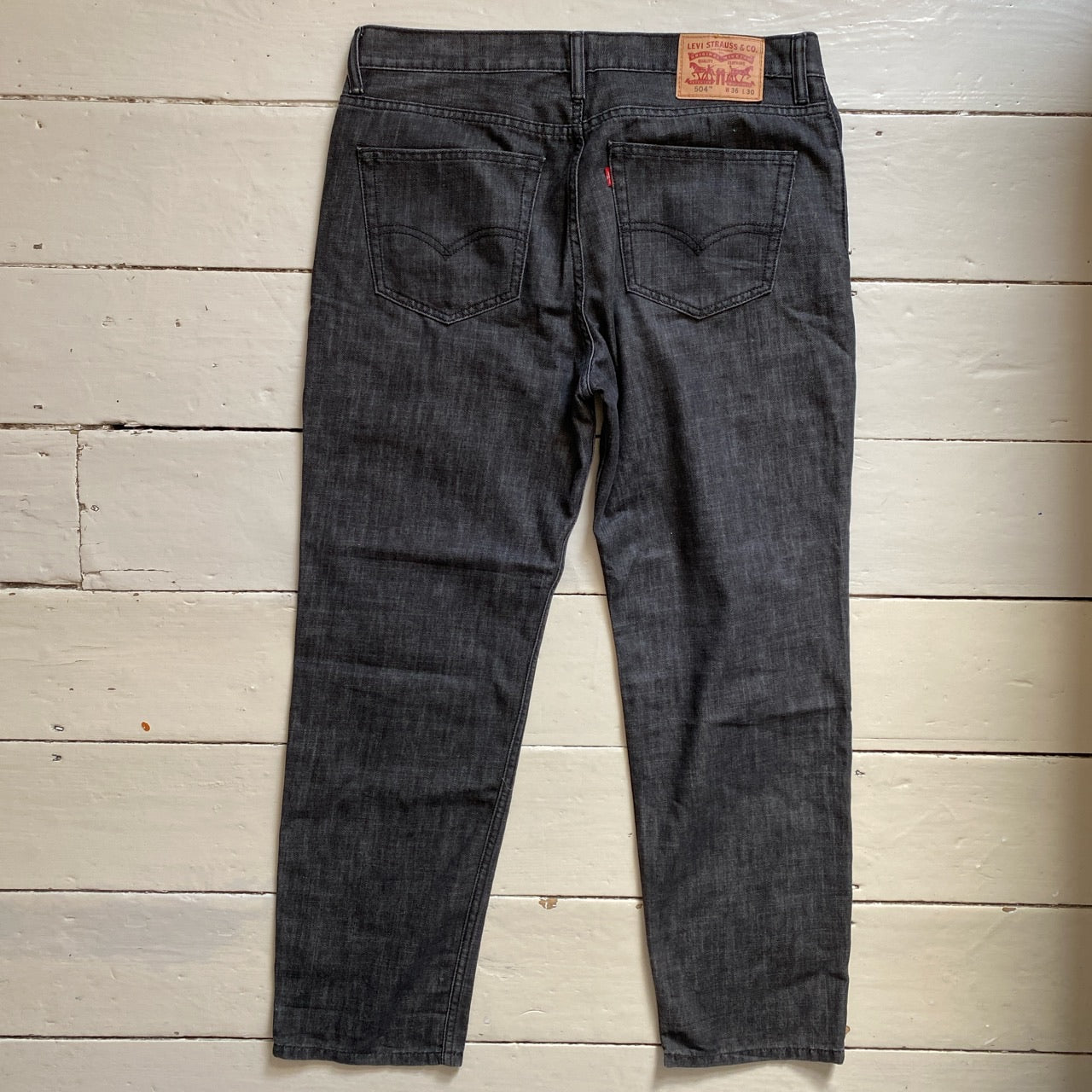 Levis 504 Grey Jeans (36/30)