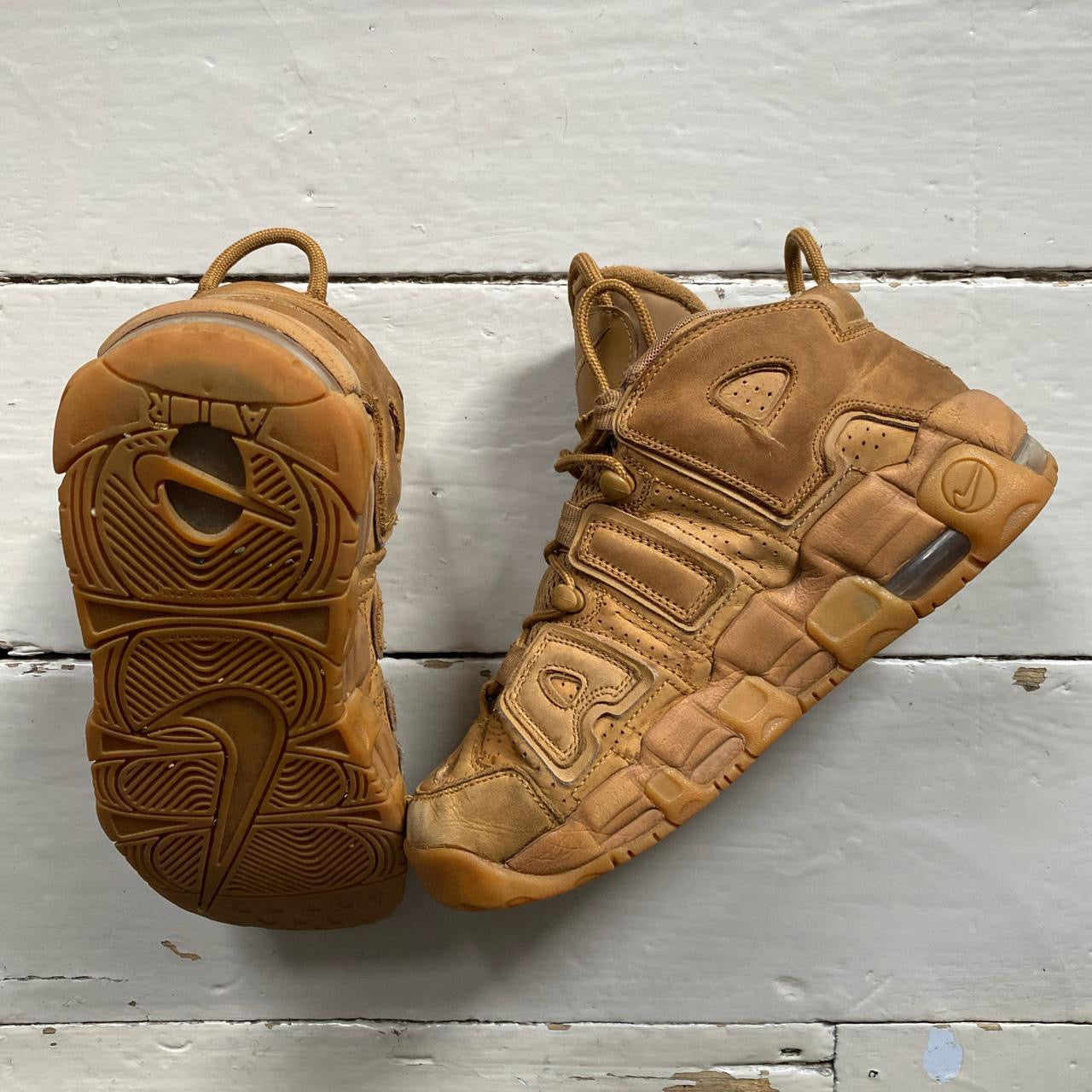 Nike Air Uptempo Brown Wheat Flax (UK 6)