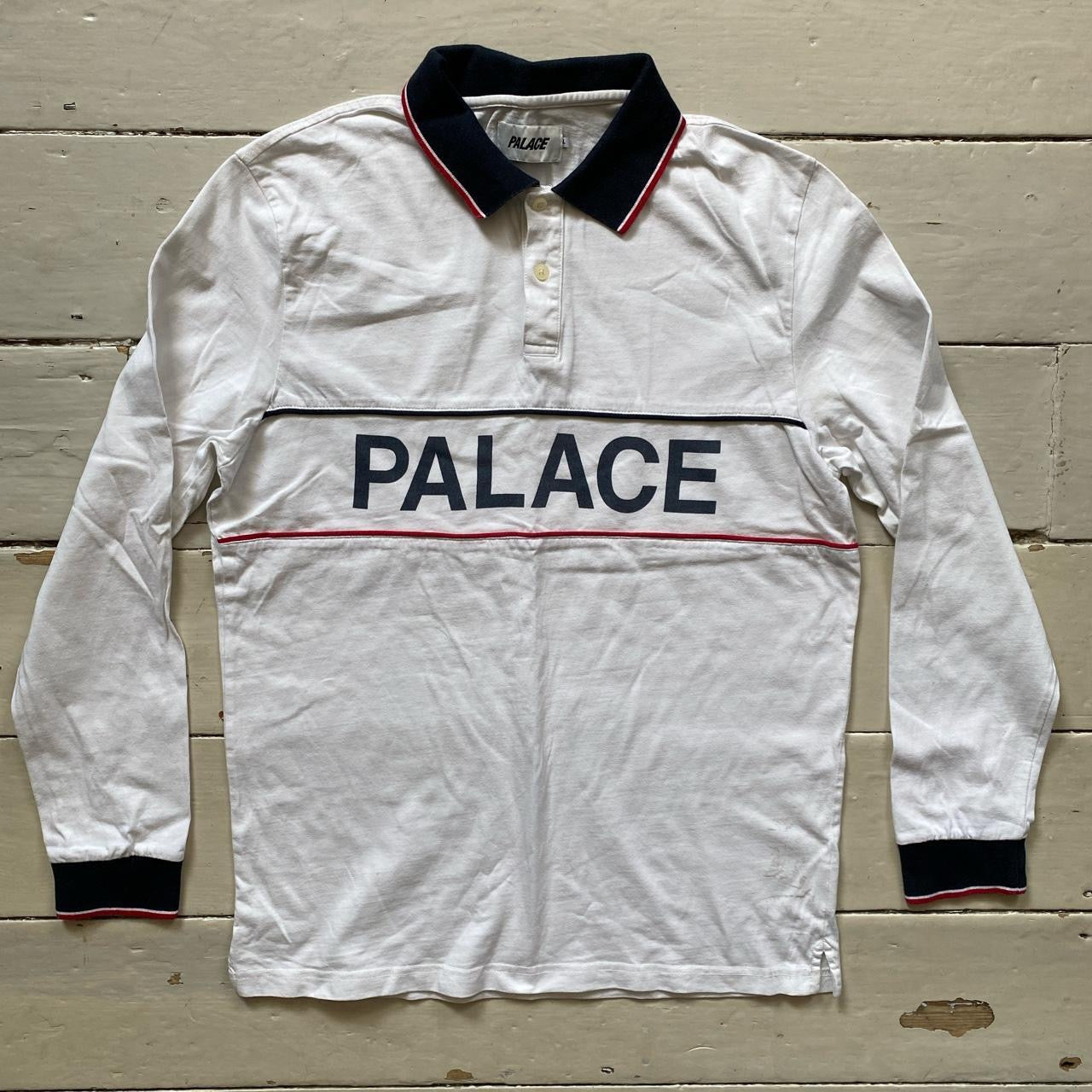 Palace White Polo Shirt (Large)