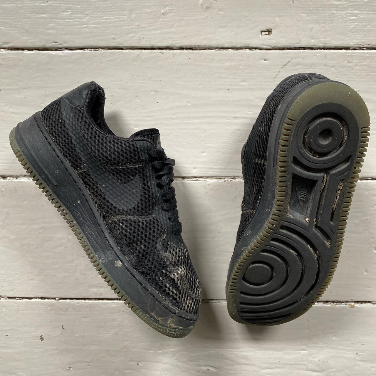 Nike Air Force 1 Black Beaters (UK 9)