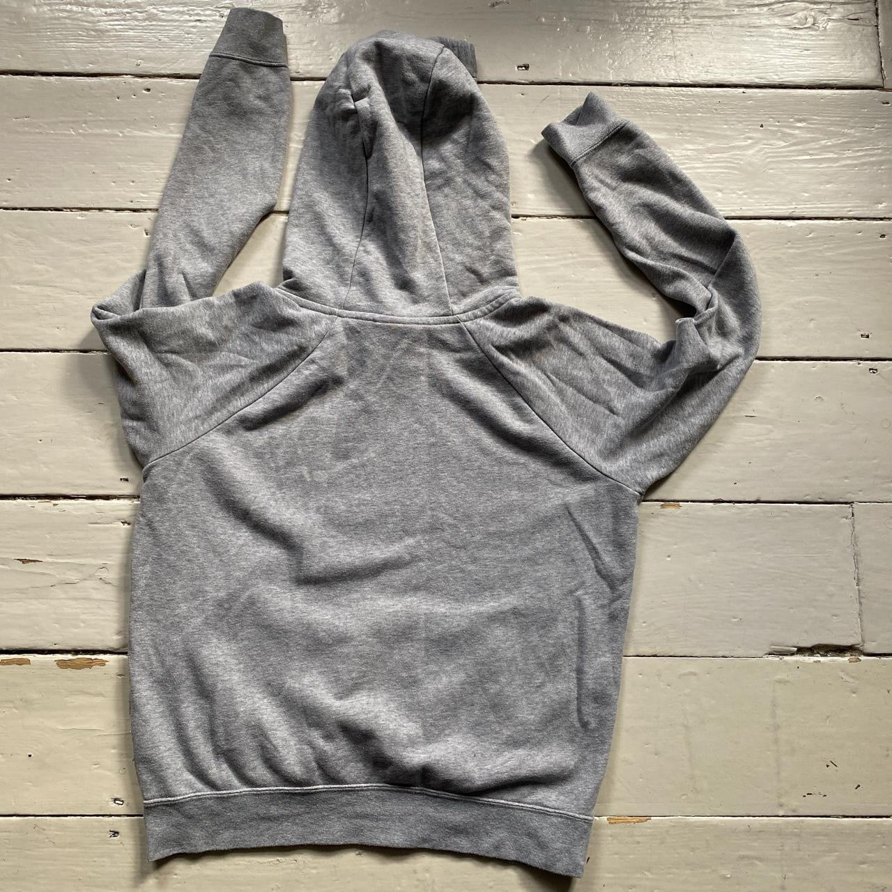 Nike Grey Swoosh Hoodie (Small)