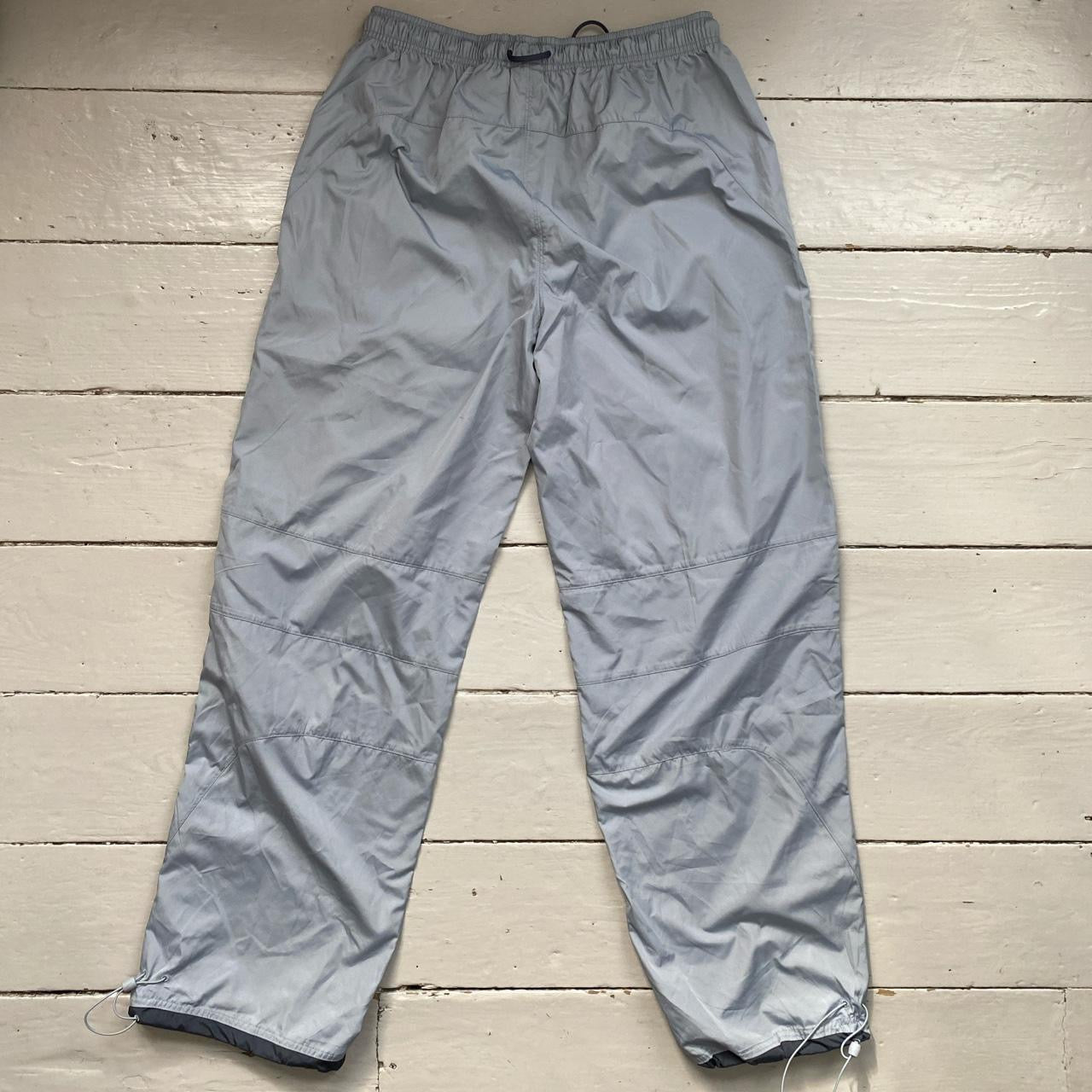 Nike Vintage Silver Grey Shell Bottoms (Large)