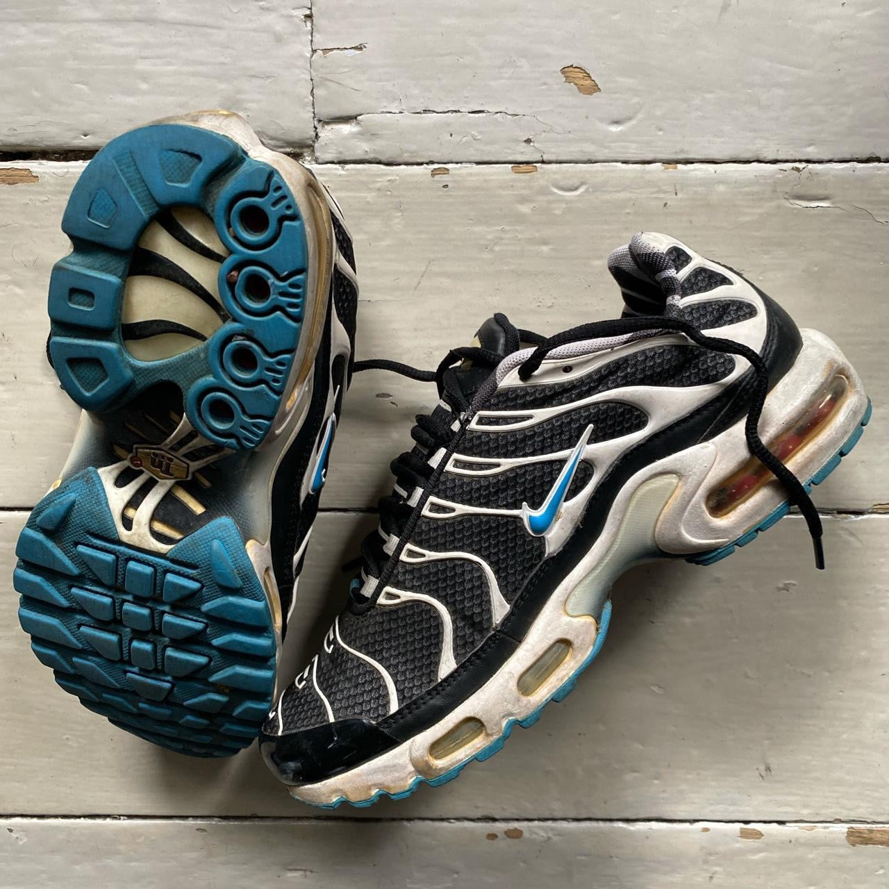 Nike TN Air Max Plus Black Vivid Blue (UK 7)