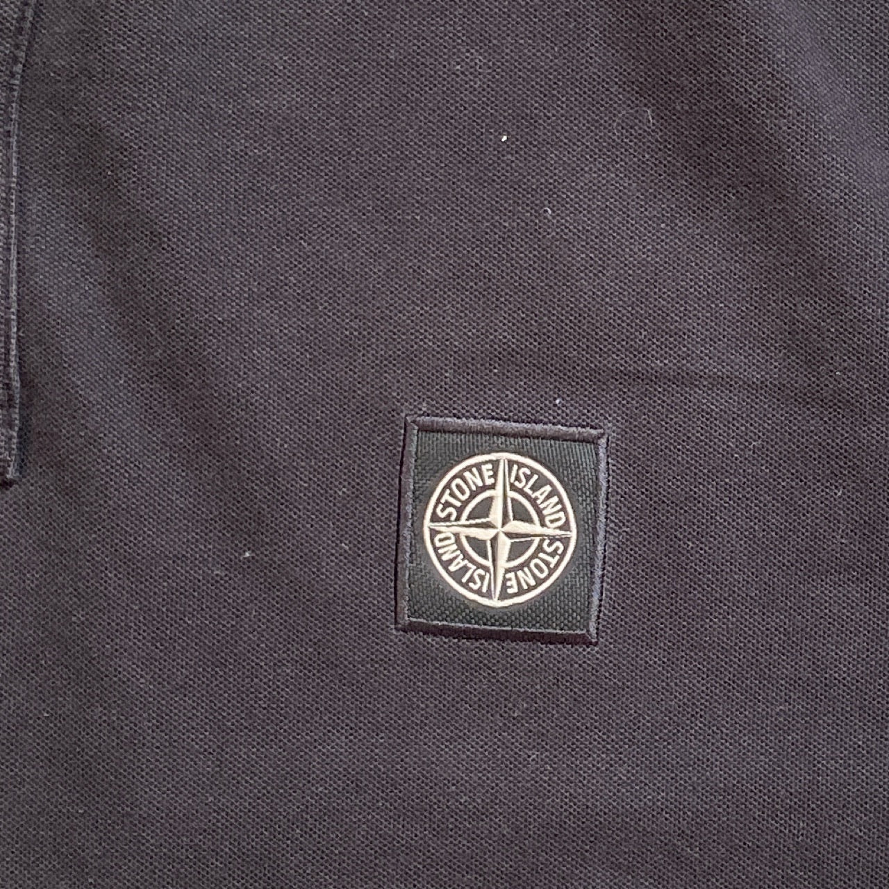 Stone Island Polo Black (Large)