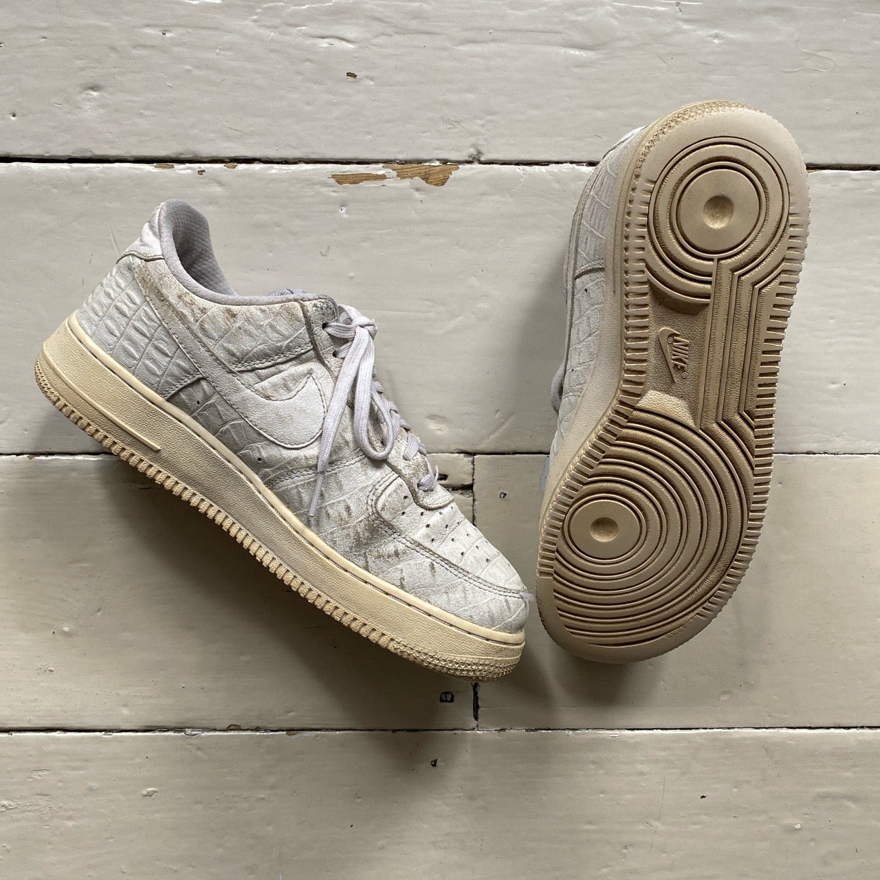 Nike Air Force 1 White Reptile (UK 7)