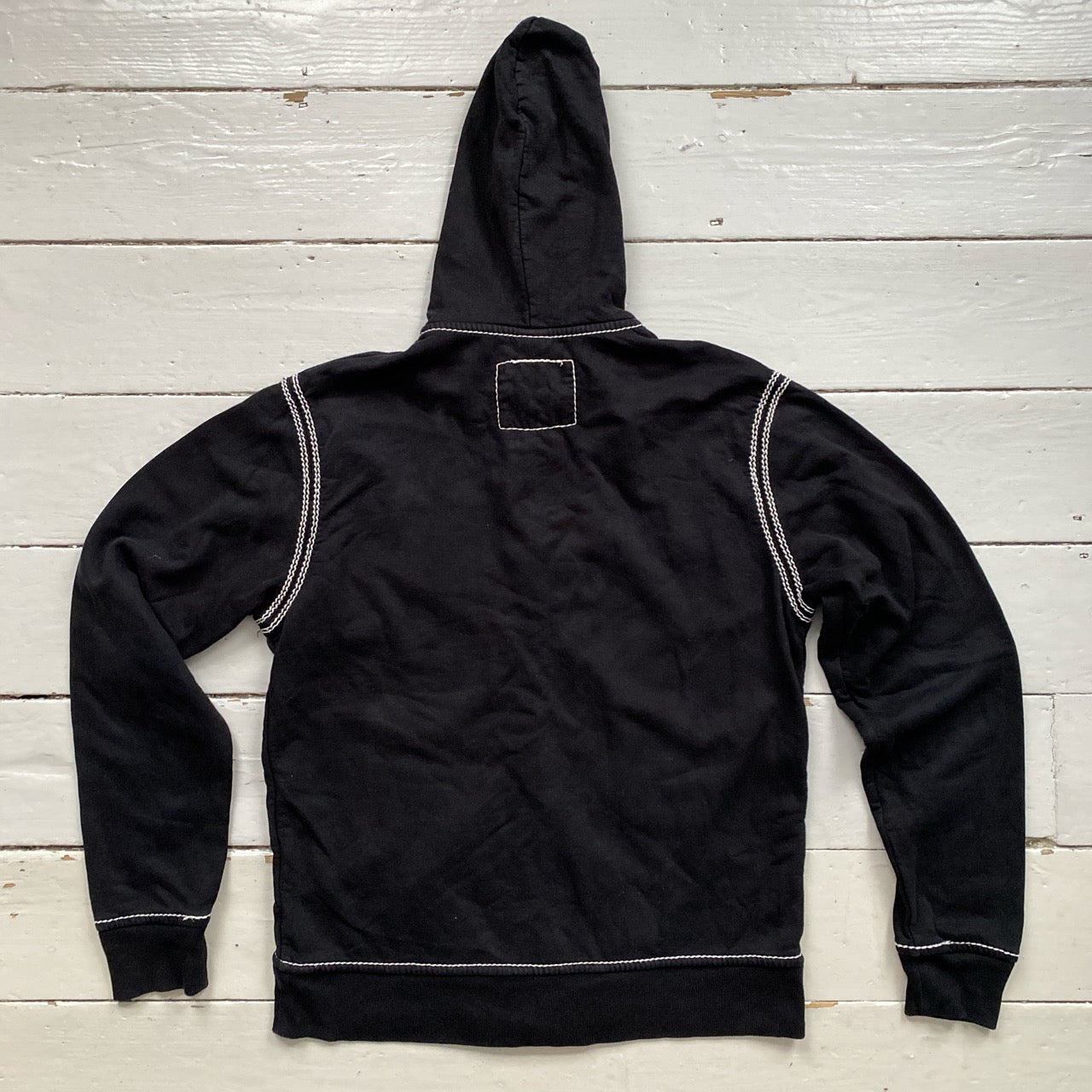 True Religion Big Tri Contrast Stitch Black Tracksuit (XL Both)