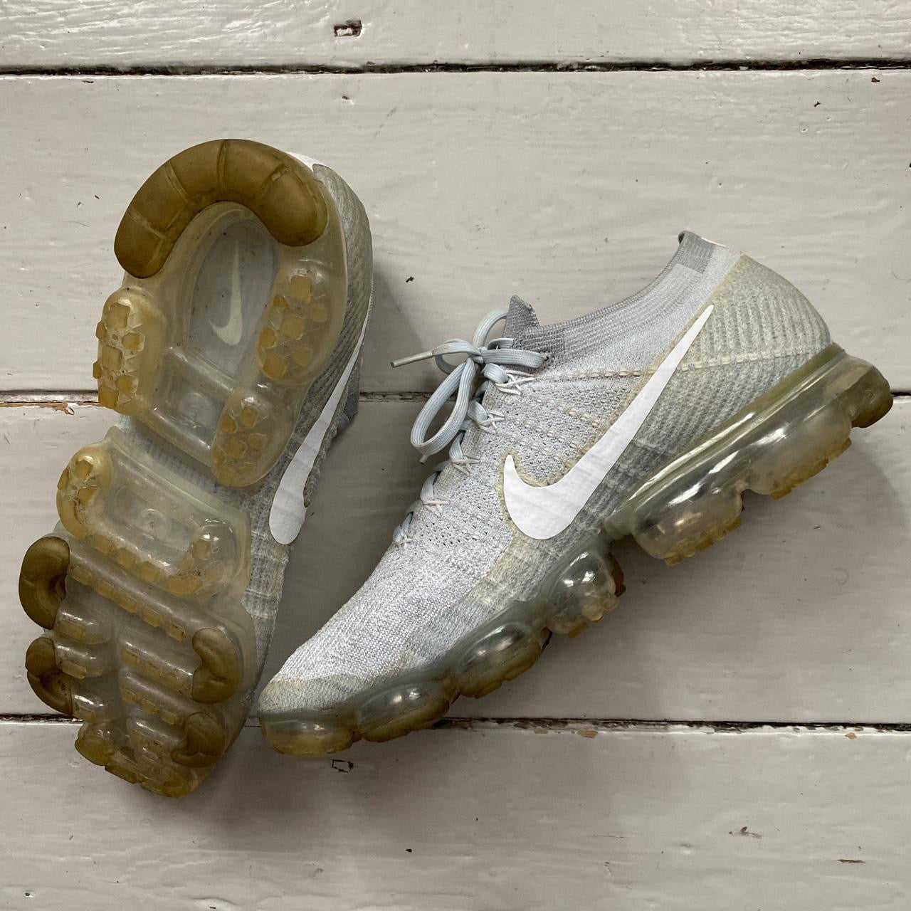 Nike Vapormax Flyknit 3 Silver (UK 10)