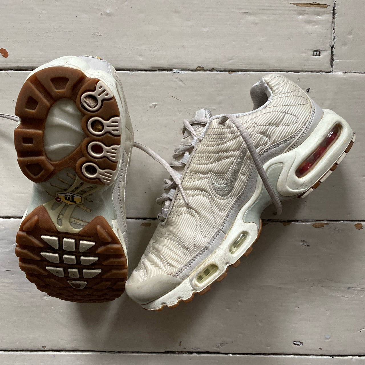 Nike TN Air Max Plus Quilted Cream (UK 4)